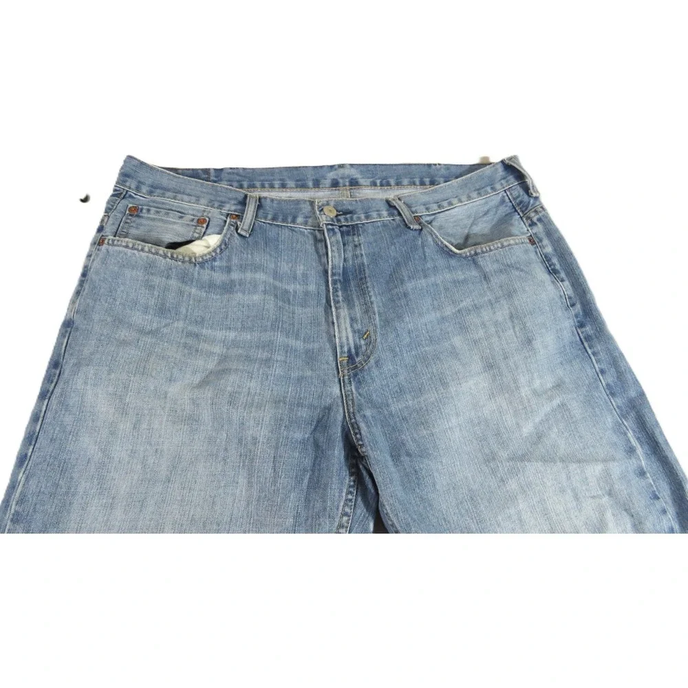 Levis 569 Loose Straight Jeans Men W38 L30 Light Wash Denim Baggy Skater Y2K GUC